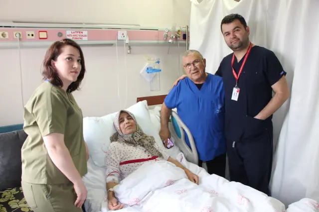 Operasyon sonrası hastanın fotoğrafı