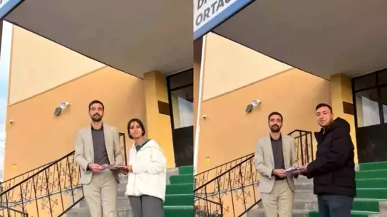 Öğrencinin çevre bilinci projesi fotoğrafı