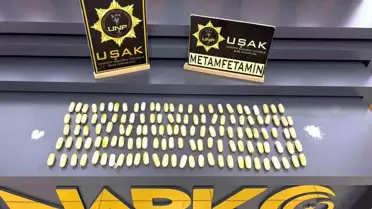 Uşak'ta İranlı Şüpheli'den 1,116 kg Metamfetamin Ele Geçirildi