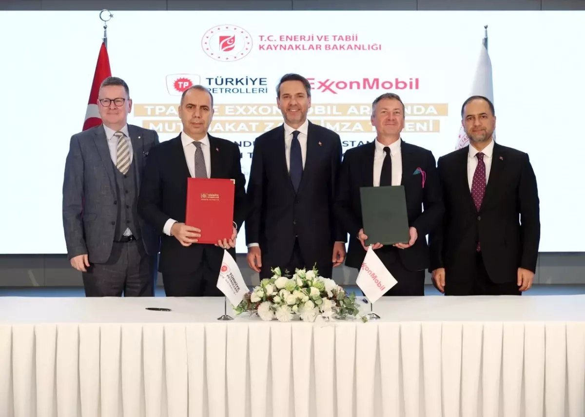 TPAO ve ExxonMobil Enerji İşbirliği İçin Mutabakat Zaptı İmzaladı