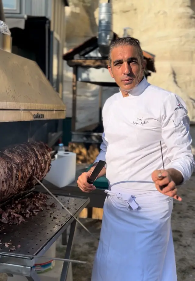 Çağ kebabı hazırlanış aşaması