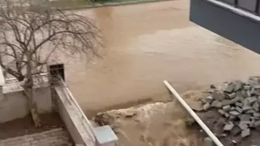 Aydın yollarında su birikintileri