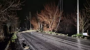 Çorum’da Şiddetli Rüzgarlar Elektrik Kesintilerine ve Trafik Aksamalarına Yol Açtı