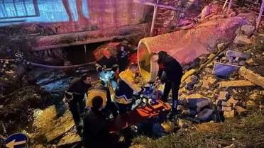 Kaza sonrası ambulans ve sağlık ekipleri