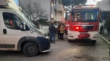 Kurtarma sırasında itfaiye ekipleri