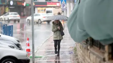 Kırklareli'de şiddetli sağanak anı