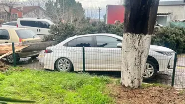 Fırtına sonrası yıkılan çatıların görüntüsü