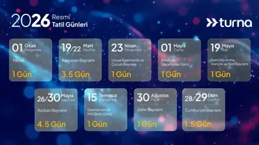 2026 Resmi Tatil Günlerine Göre Turna.com Seyahat Rehberi