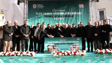 Samsun Büyükşehir Belediyesi Vezirköprü'de Tarım ve Orman Müdürlüğü İçin Yeni Hizmet Binasının Temelini Attı