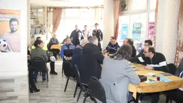 Kooperatifte yapılan organik ürün sergisi