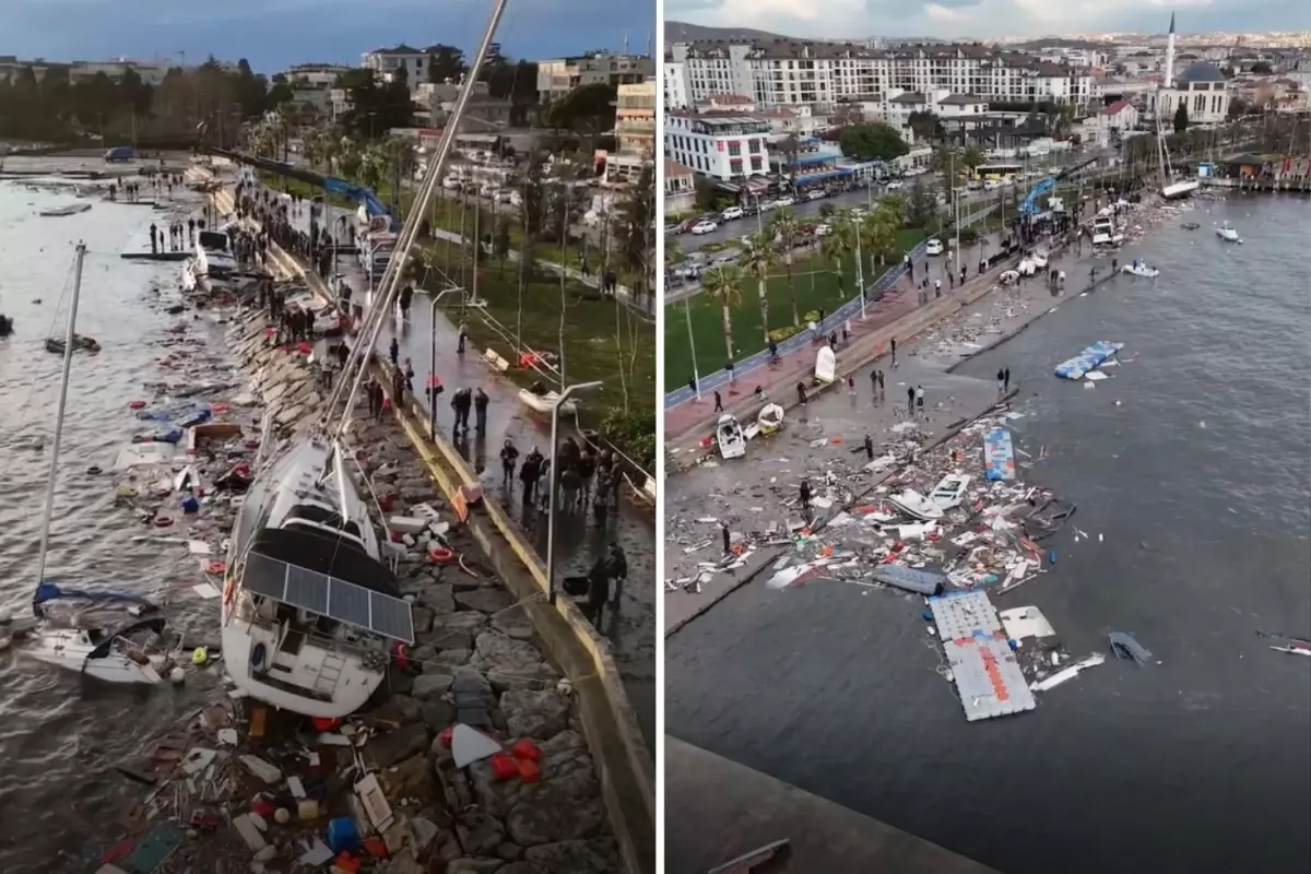 Şiddetli Lodos Megakenti Sarsıyor: Çatı ve Ağaçlarda Geniş Hasar Görüldü