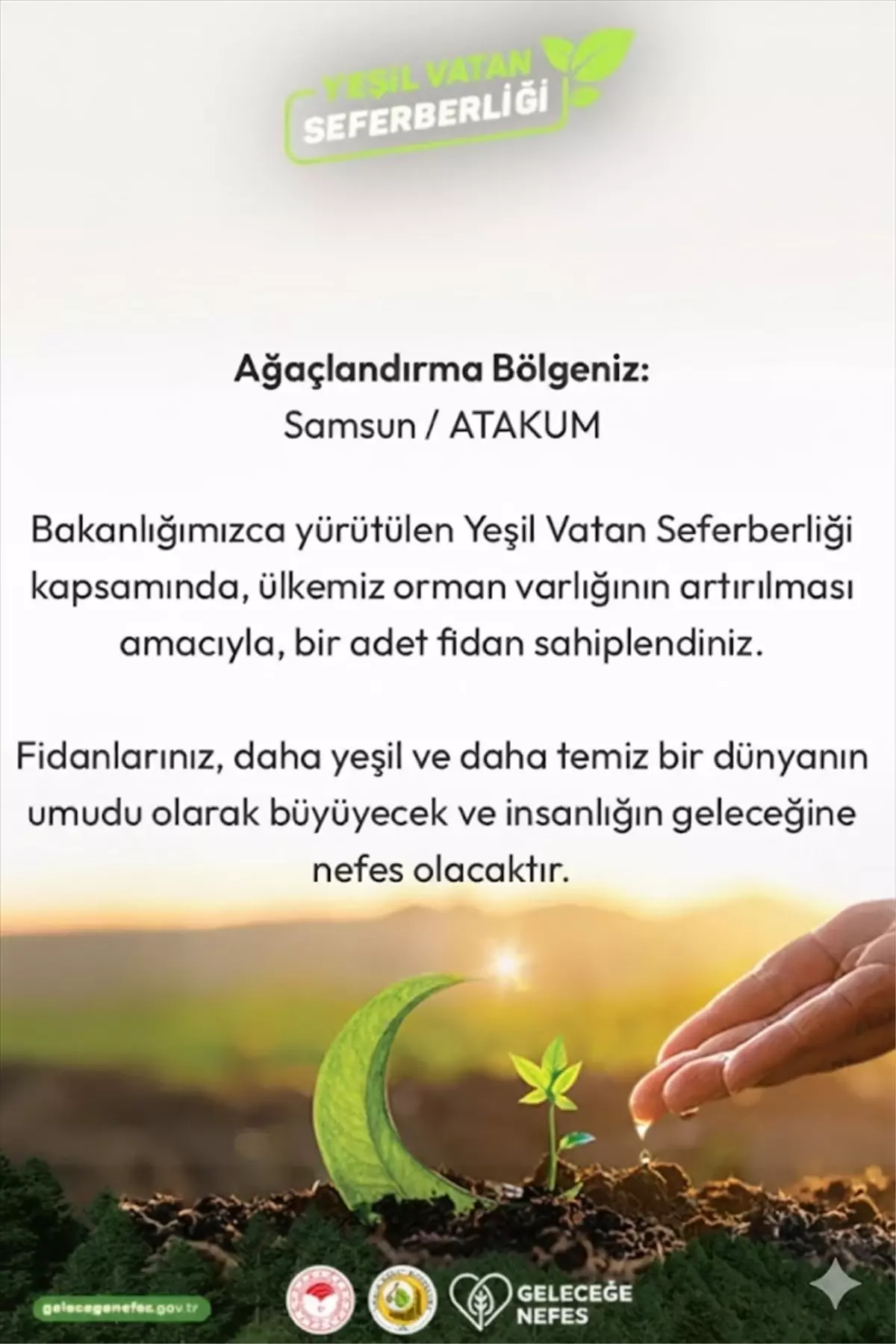 Samsun Emniyet Müdürlüğü’nden Gazetecilere Özel Fidan Bağışı