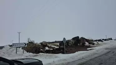 Kömürlü köyünde karantina uygulaması