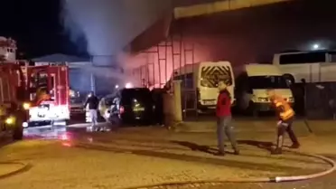 Yangın anındaki görüntü