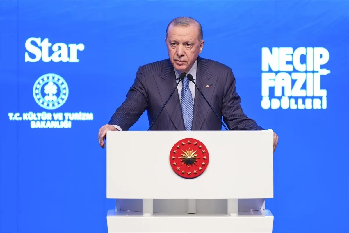 Cumhurbaşkanı Erdoğan, 12. Necip Fazıl Ödülleri Töreninde Filistin'e Destek Mesajı Verdi