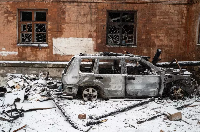 Saldırı sonrası Lviv sokakları