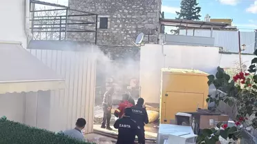 Bodrum’da yangın sonrası görüntüler