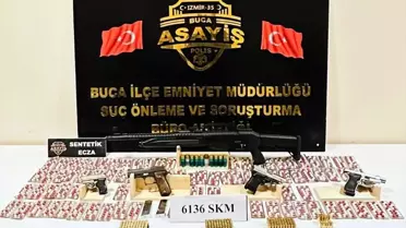 Ele geçirilen silah ve uyuşturucu örnekleri