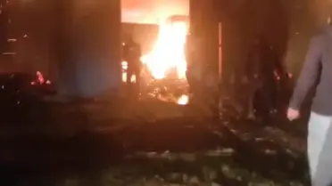 Yangın sonrası yanmış tarım aletleri