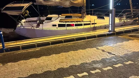 Fırtınada batmış balıkçı botları