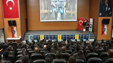 Bekçilerin teşekkür belgesi töreni