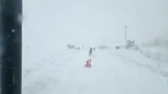 Van-Çatak karayolunda çığ riski