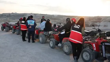 Kapadokya’da safari turu sırasında denetim