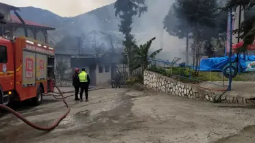 Sera Gölü'nde yangın sonrası görüntü