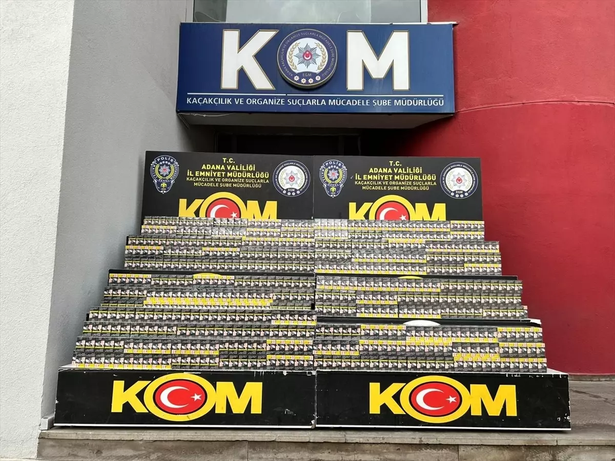 Adana’da 10 Bin Paket Kaçak Sigara Ele Geçirildi, 2 Şüpheli Tutuklandı