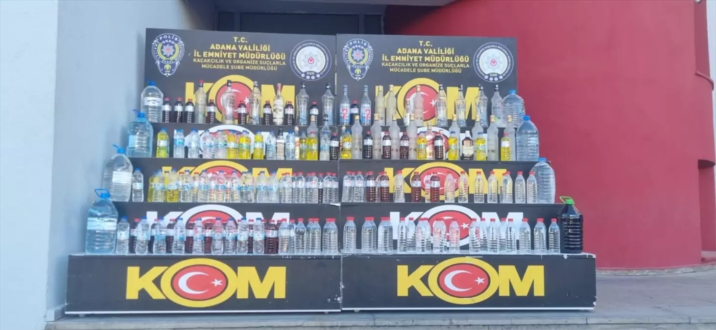 Adana’da 500 Litre Sahte Alkol Operasyonu ve 6 Şüpheli Yakalandı