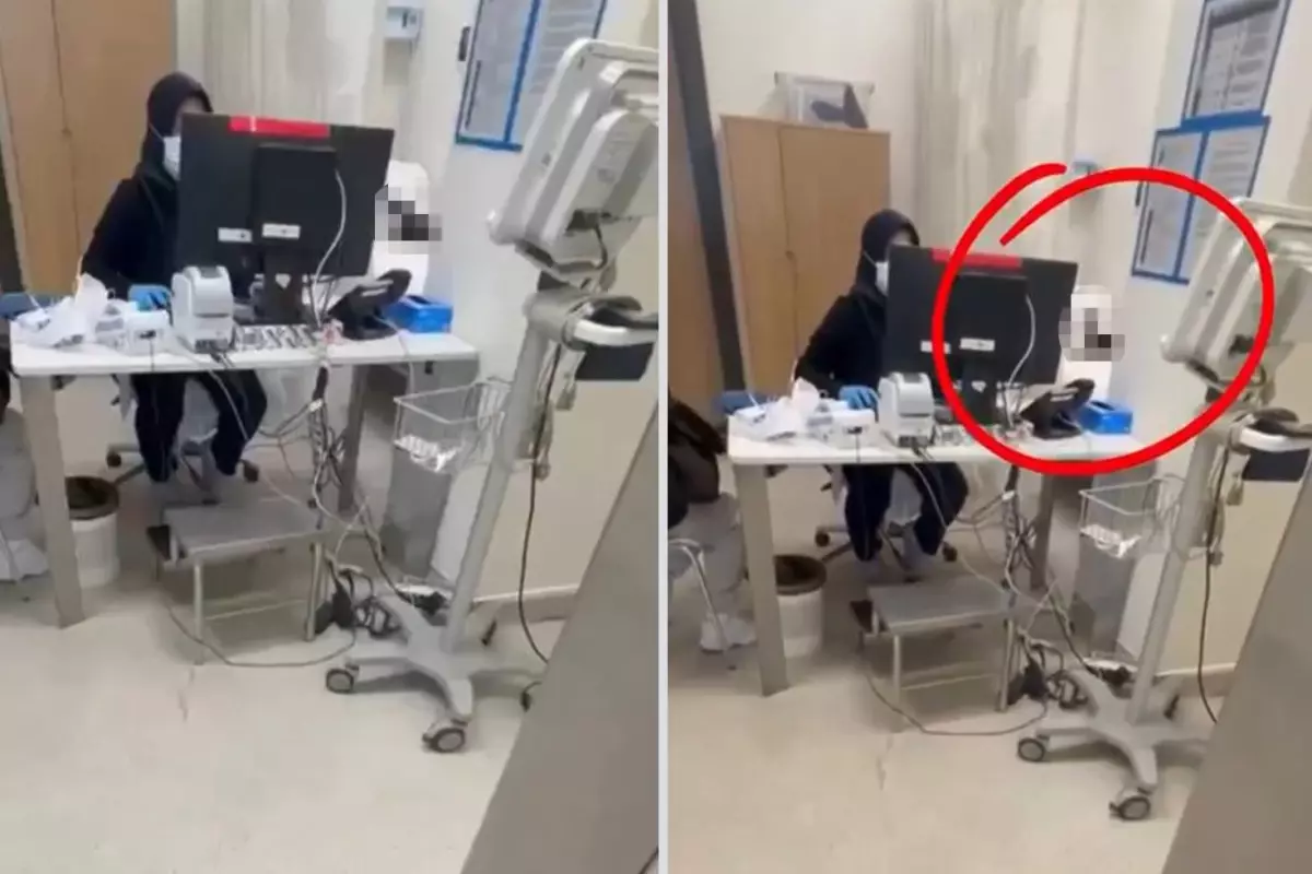 Bursa Şehir Hastanesi'nde Bekleme Odasında Kediyi Görüp Şaşkına Dönen Hastalar