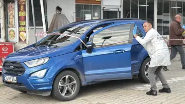 Bartın’da av tüfeğiyle gerçekleştirilen saldırının fotoğrafı