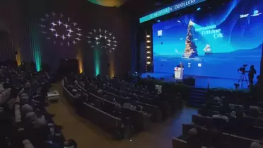 Necip Fazıl Ödülleri töreninde sahne görüntüsü