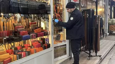 Edirne'de hırsızlık olayının kamera görüntüsü