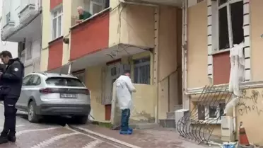 Patlama sonrası binanın giriş katındaki görüntü