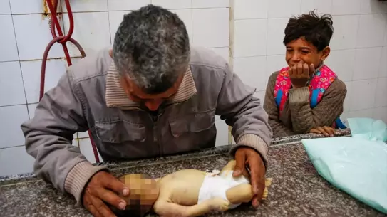 Gazze'de dondurucu hava fotoğrafı