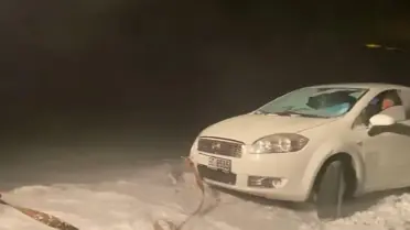 İl Özel İdaresi ekiplerinin kurtarma çalışması