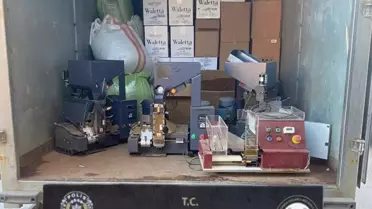 Sakarya operasyonundan elde edilen kaçak tütün