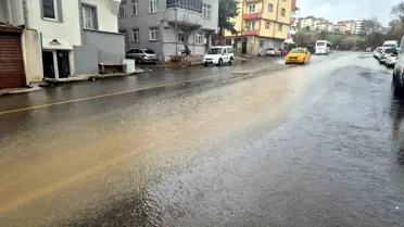 Trakya’da sağanak yağışların yol üzerindeki etkisi