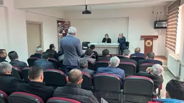 Muhtarlar toplantısında Kaymakam Altın