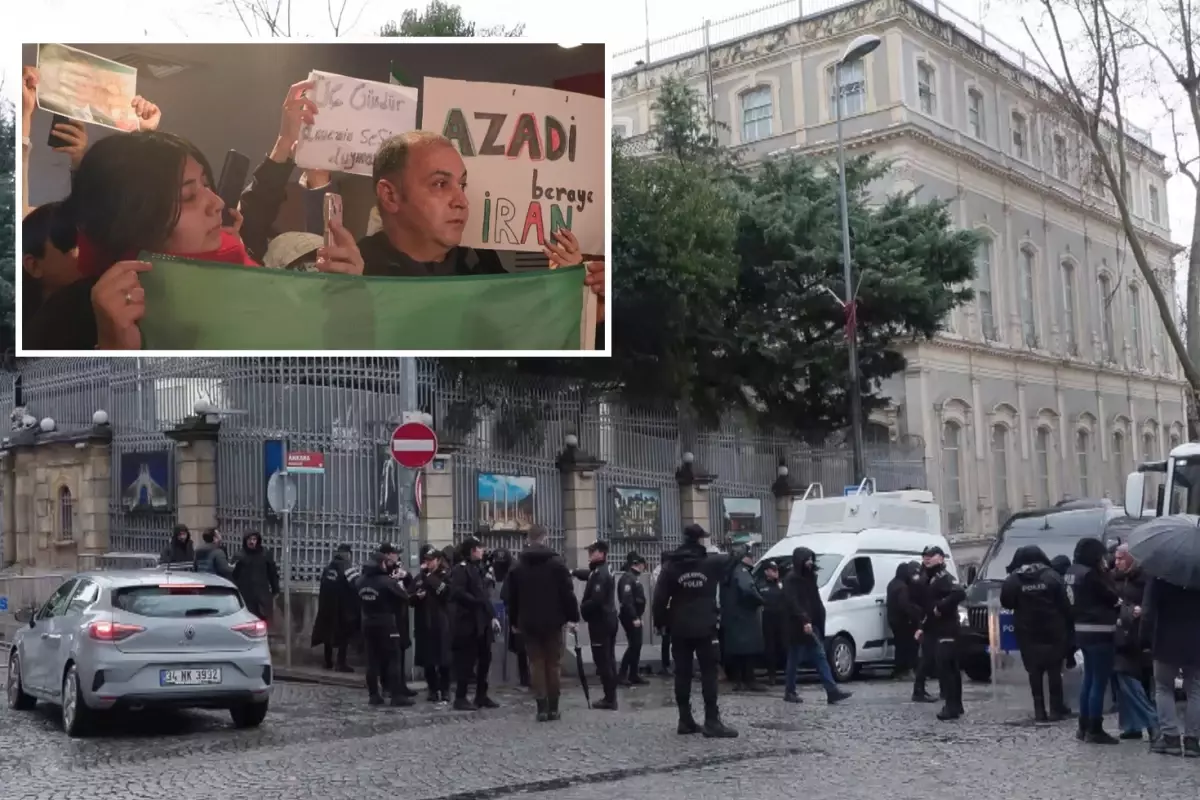 Fatih’te İran Protestolarına Destek Eylemi ve Polis Müdahalesi