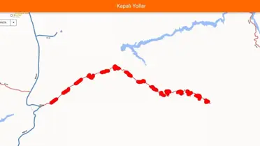 Bingöl'de karla kaplı ana yol