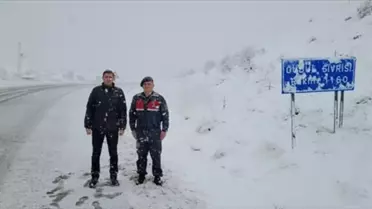 Güdül yollarında kar kontrolü