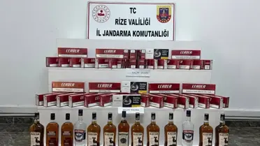 Kaçak sigara ve alkol bulunan TIR