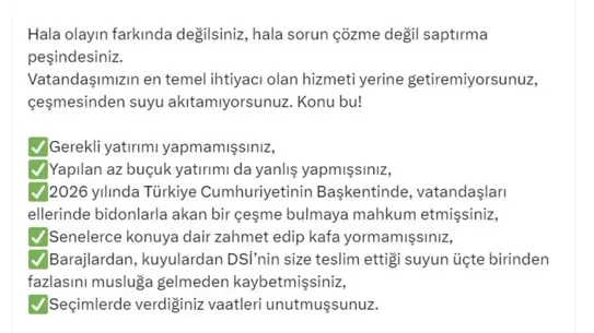 Tarım Bakanı İbrahim Yumaklı, Özgür Özel'in Denizli Açıklamalarına Sert Yanıt Verdi
