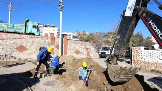 Kuyucak'ta yeni içme suyu hattı inşaatı