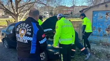 Kırklareli'nde kaldırılan hurda araçların fotoğrafı