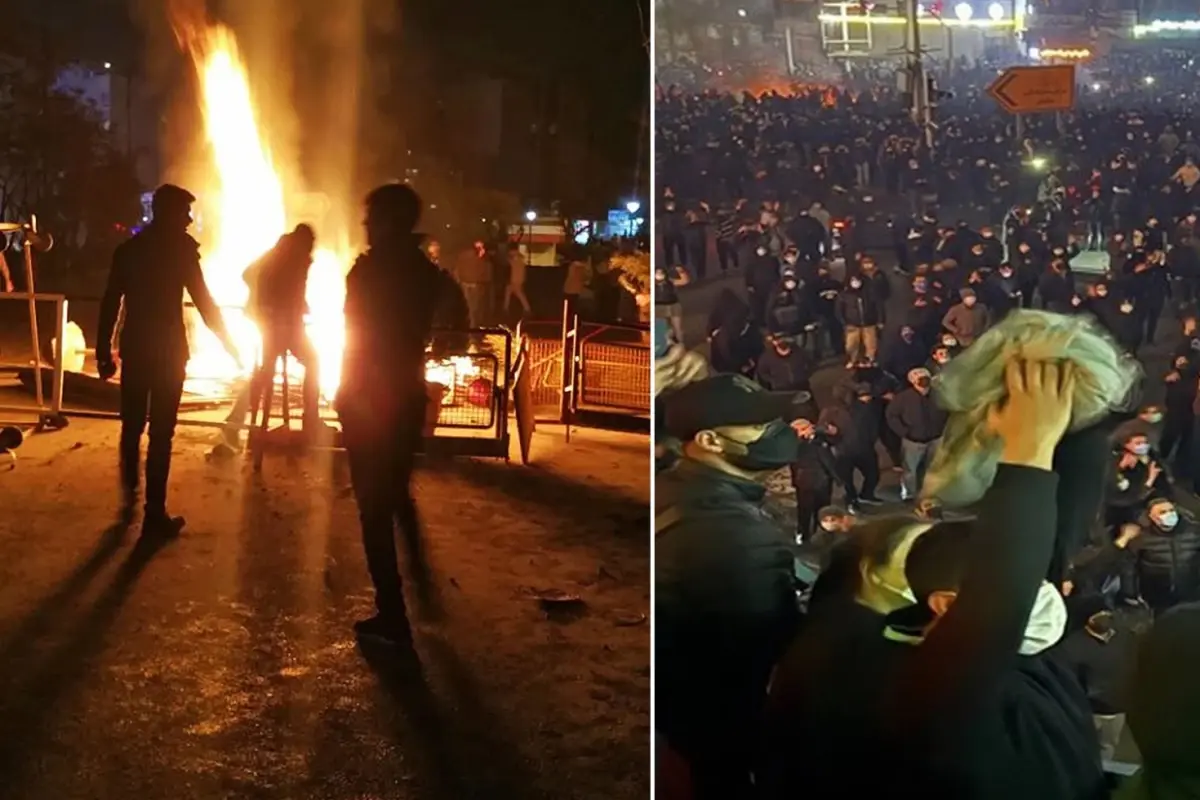 Reşt’te Protestolar Sırasında 300’ün Üzeri Dükkan Yangınla Karşı Karşıya