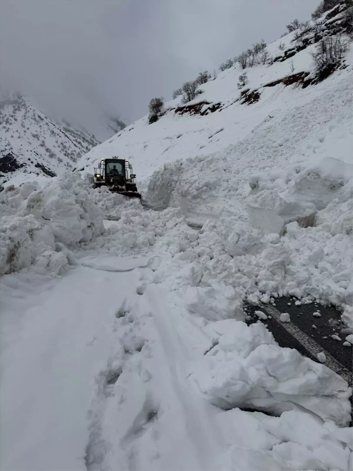Hakkari-Şırnak Karayolu Çığlardan Arındırıldı, Ulaşım Yeniden Açıldı
