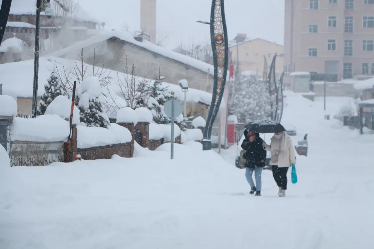 Bingöl'ün Karlıova İlçesinde Şiddetli Kar Yağışı 30 Köyün Yolunu Kapatıyor